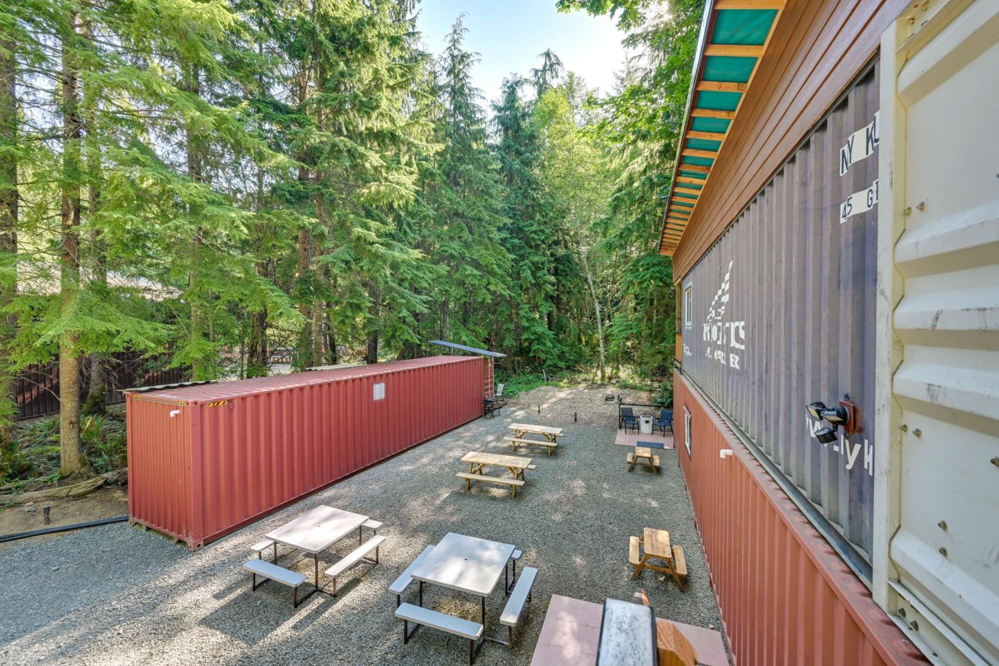 Unique Container Studio With Deck And Fire Pit! Buckley 外观 照片