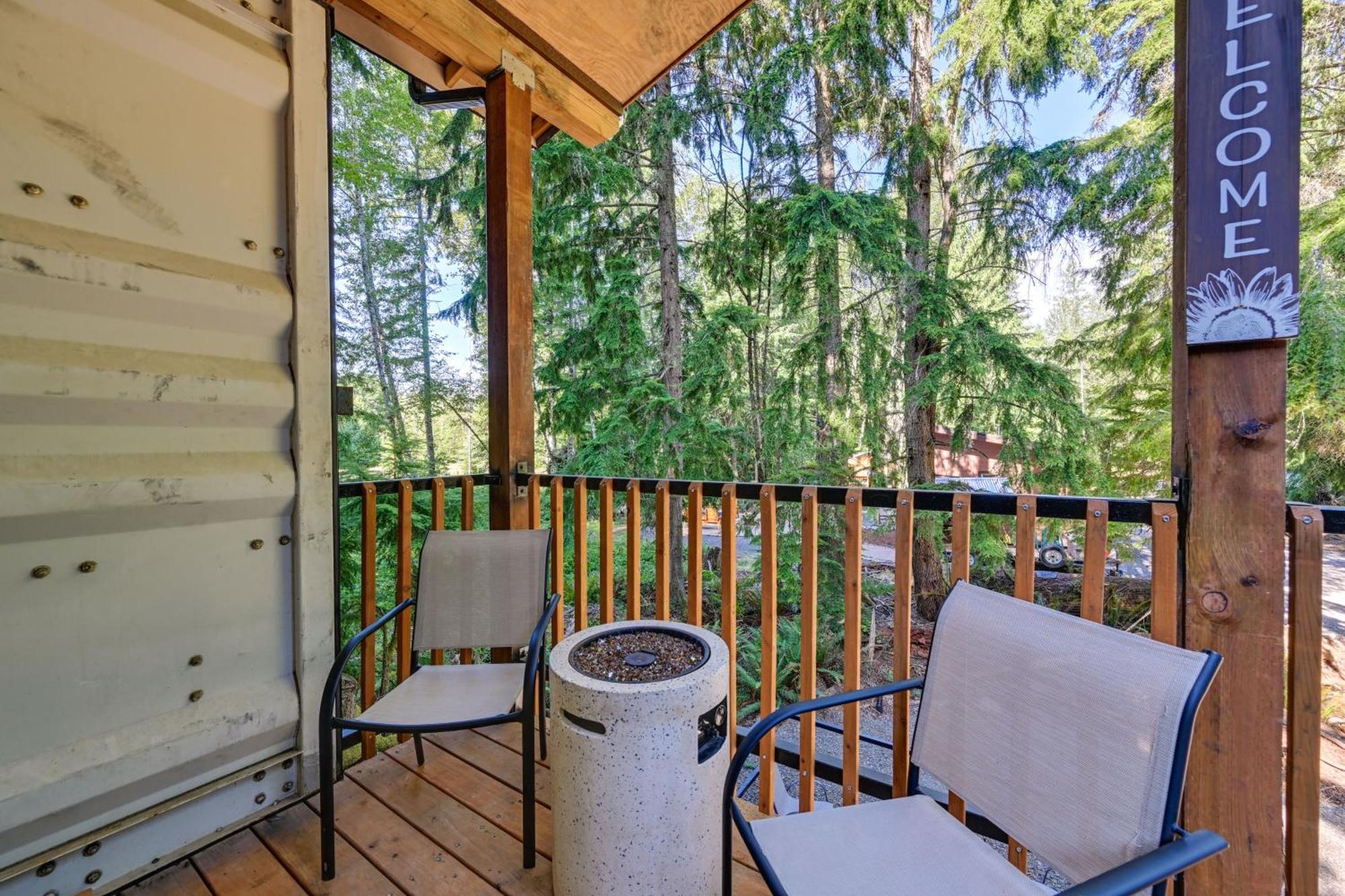 Unique Container Studio With Deck And Fire Pit! Buckley 外观 照片