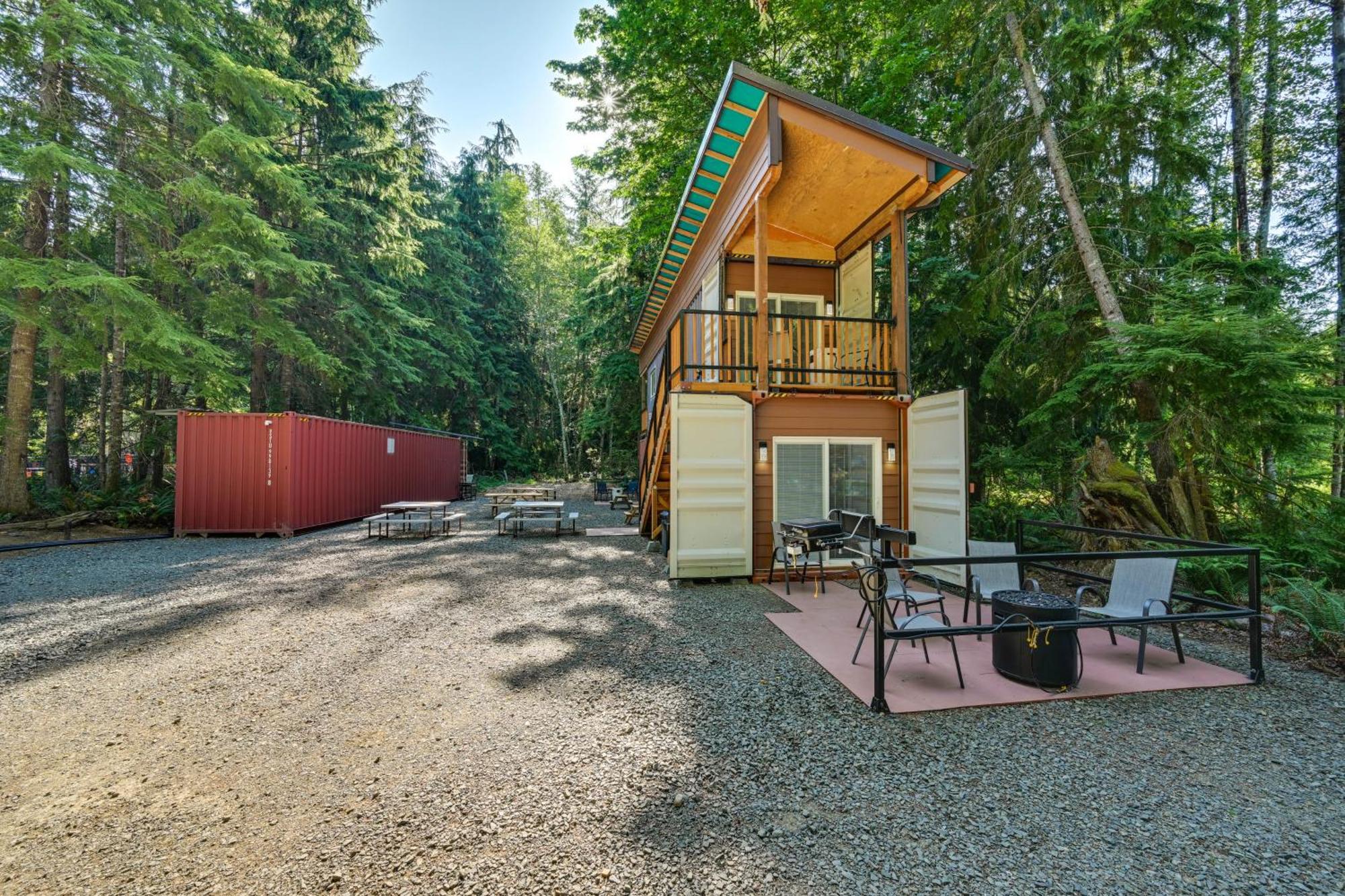 Unique Container Studio With Deck And Fire Pit! Buckley 外观 照片