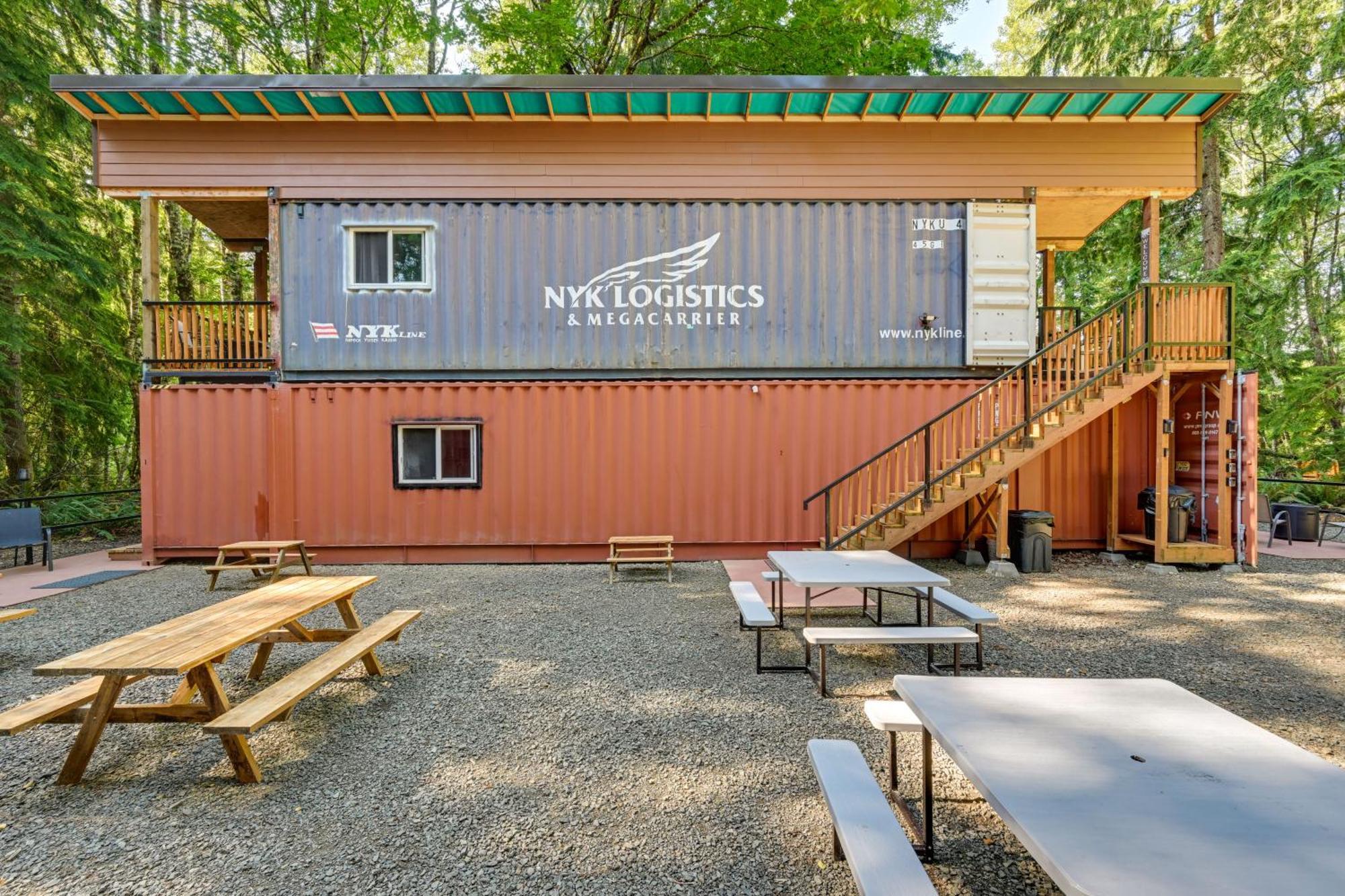 Unique Container Studio With Deck And Fire Pit! Buckley 外观 照片