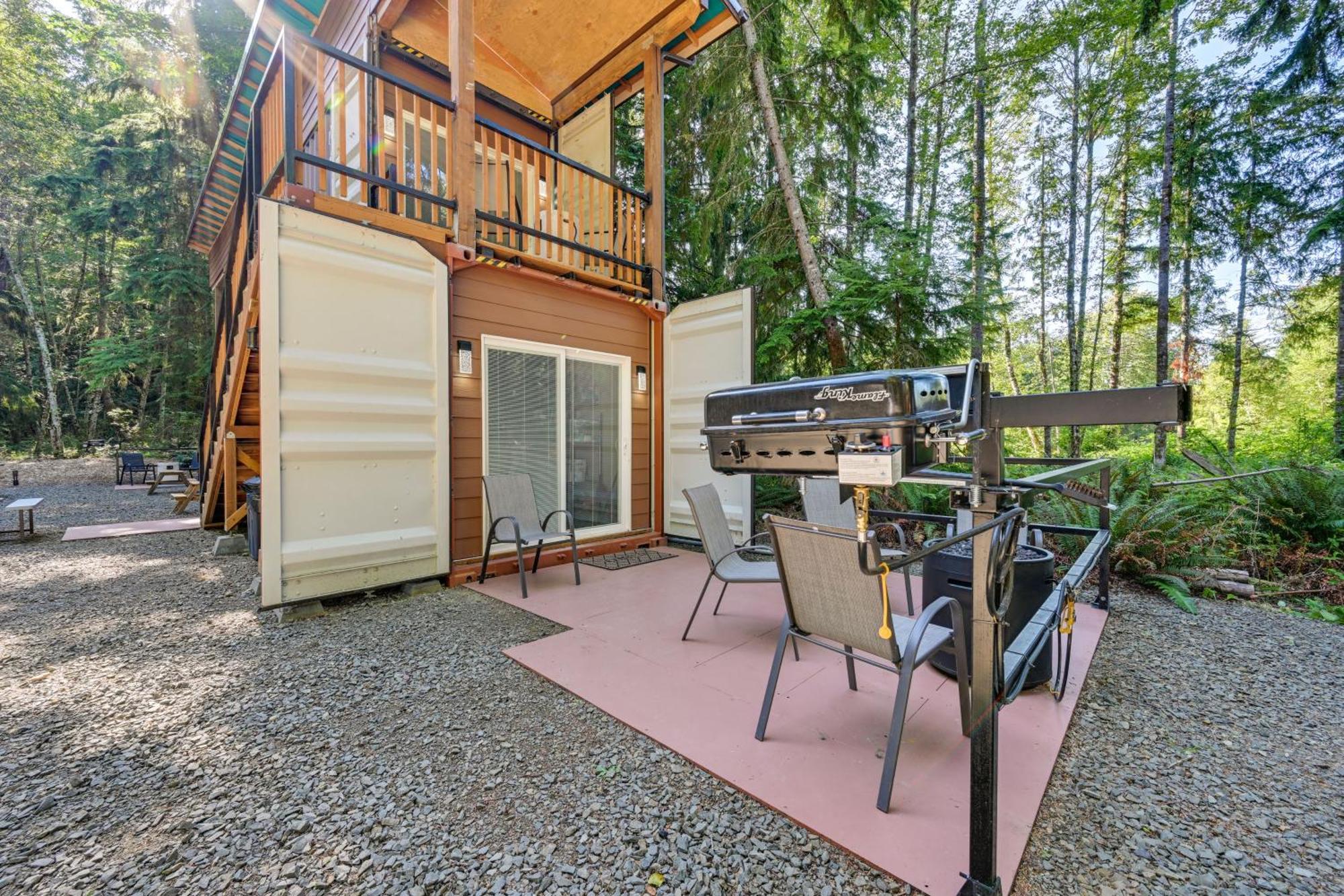Unique Container Studio With Deck And Fire Pit! Buckley 外观 照片