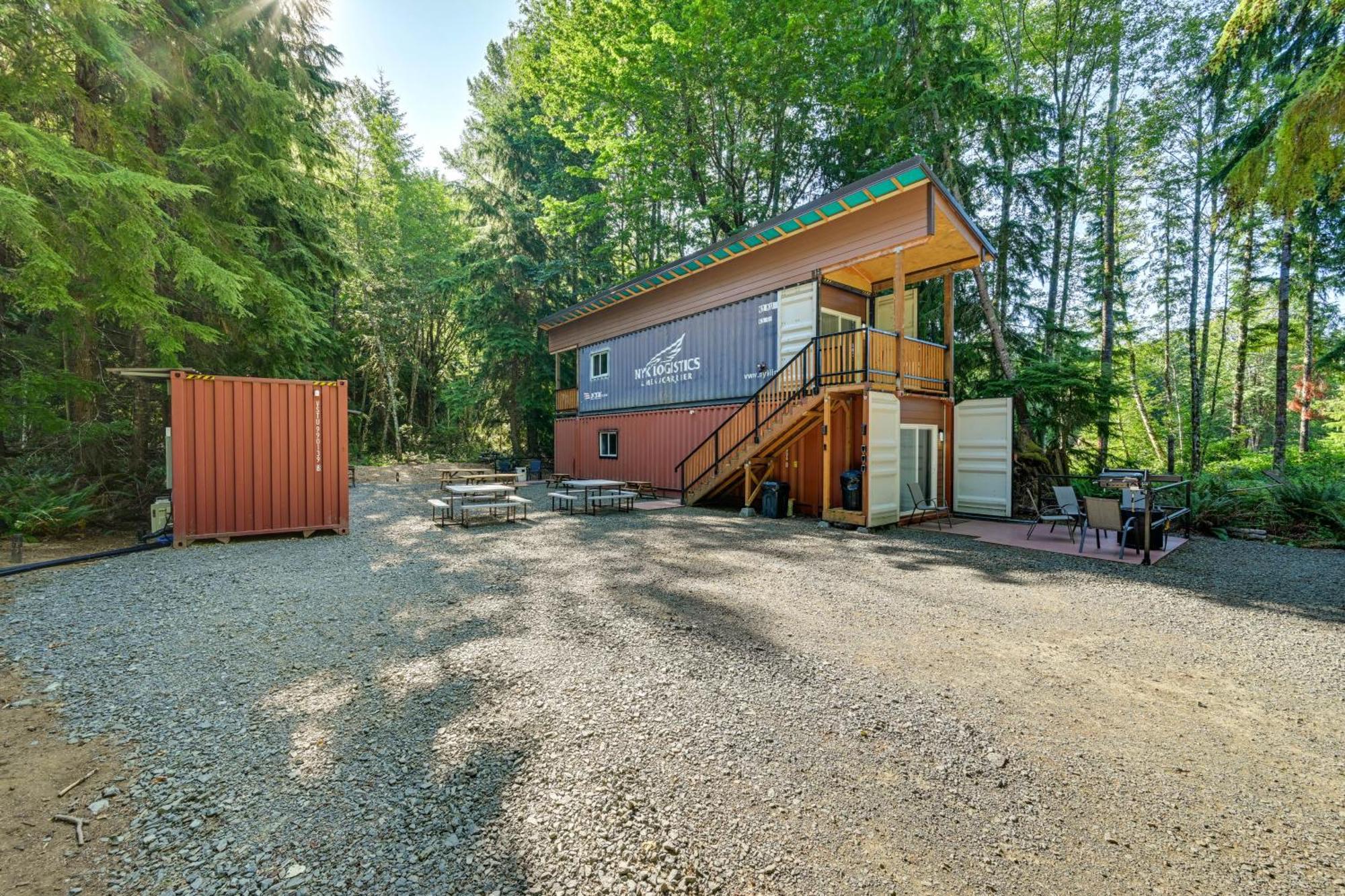 Unique Container Studio With Deck And Fire Pit! Buckley 外观 照片